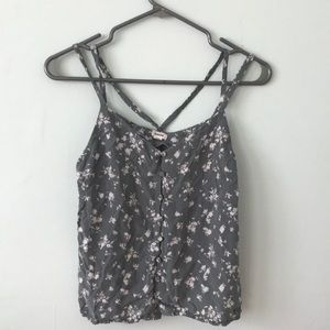 Formal floral tank top